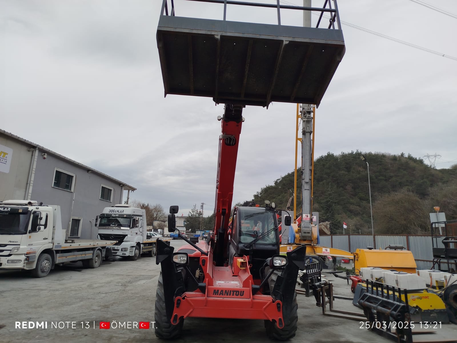 ( SATILDI )SATILIK FULL MANİTOU MT-X 1840 2017 MODEL 12000 SAATTE dm120
