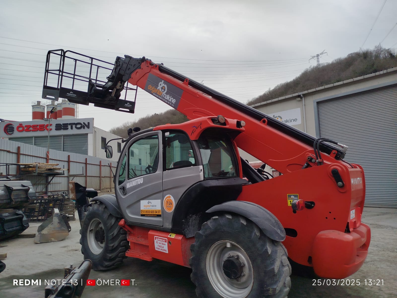 ( SATILDI )SATILIK FULL MANİTOU MT-X 1840 2017 MODEL 12000 SAATTE dm120