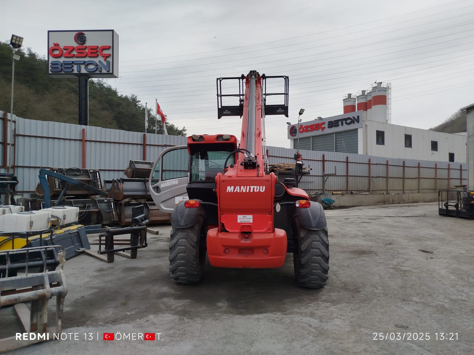 ( SATILDI )SATILIK FULL MANİTOU MT-X 1840 2017 MODEL 12000 SAATTE dm120
